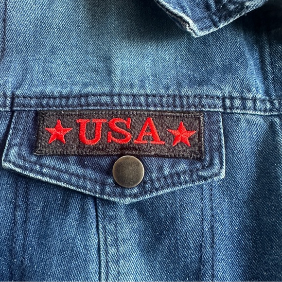 Custom Denim Vest 2XL Agnes Orindo with Rock ‘n Role Patches one of a kind - Picture 5 of 15